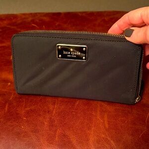 Kate Spade Black Zip Wallet